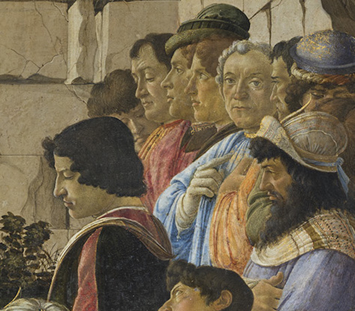 波提切利《三博士朝圣》（局部）中的画作委托人