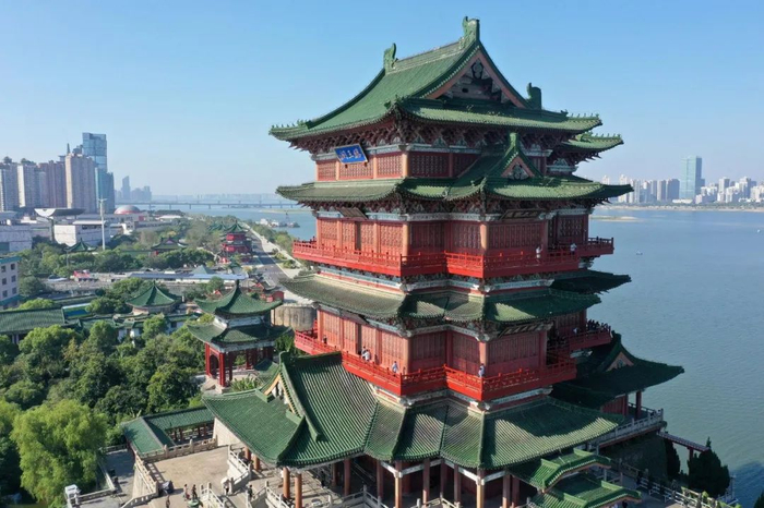 ▲资料图。江西南昌滕王阁景区。图/新华社