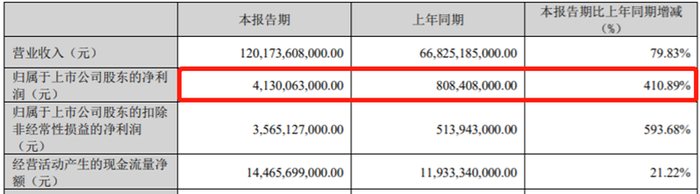 图为：比亚迪2023年一季报部分财务数据