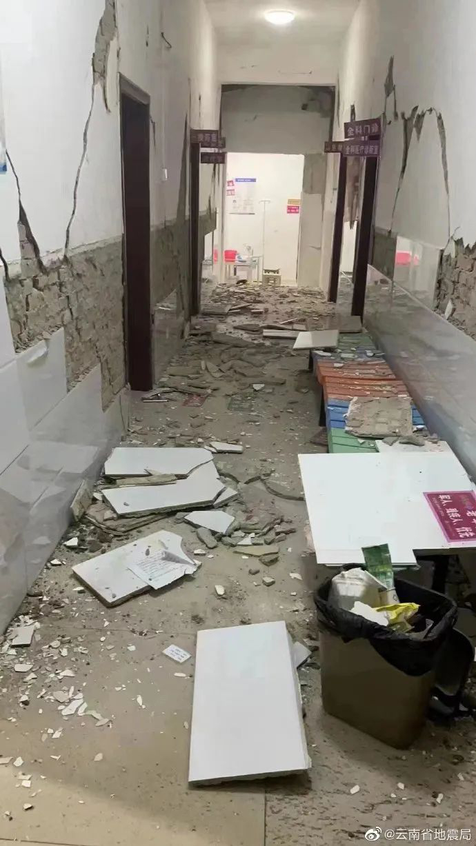 地震现场。图片来源：云南省地震局