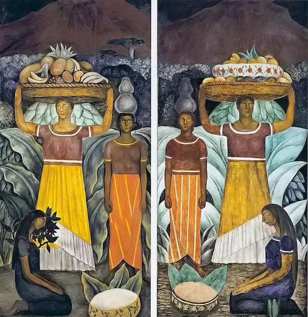 里维拉《tehuana women》