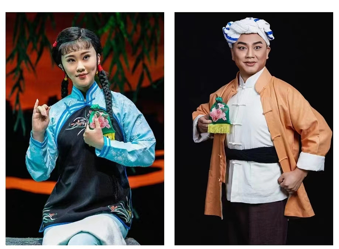       陈思宇饰香草、杜建饰田喜     