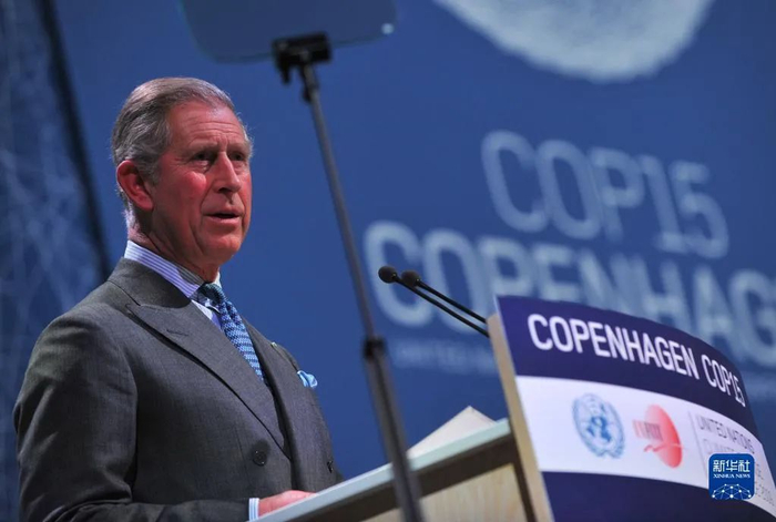 ▲当地时间2009年12月15日，查尔斯在丹麦首都哥本哈根举行的联合国气候变化大会高层会议开幕式上致辞。图/新华社