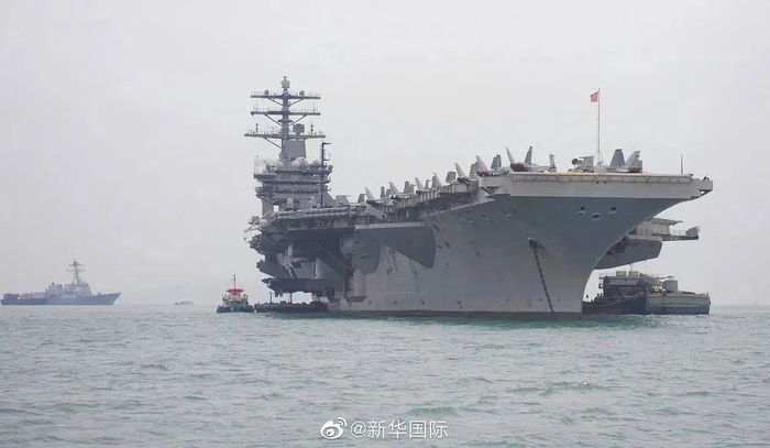 资料图：美国海军“尼米兹”号航母（来源：新华国际）