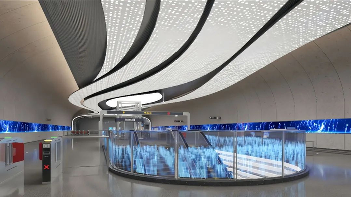 ▲昆山文化艺术中心站效果图