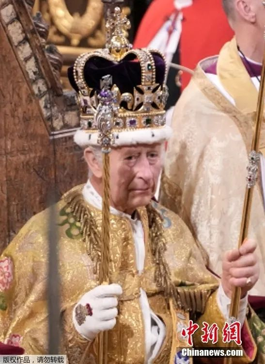 图为英国国王查尔斯三世。