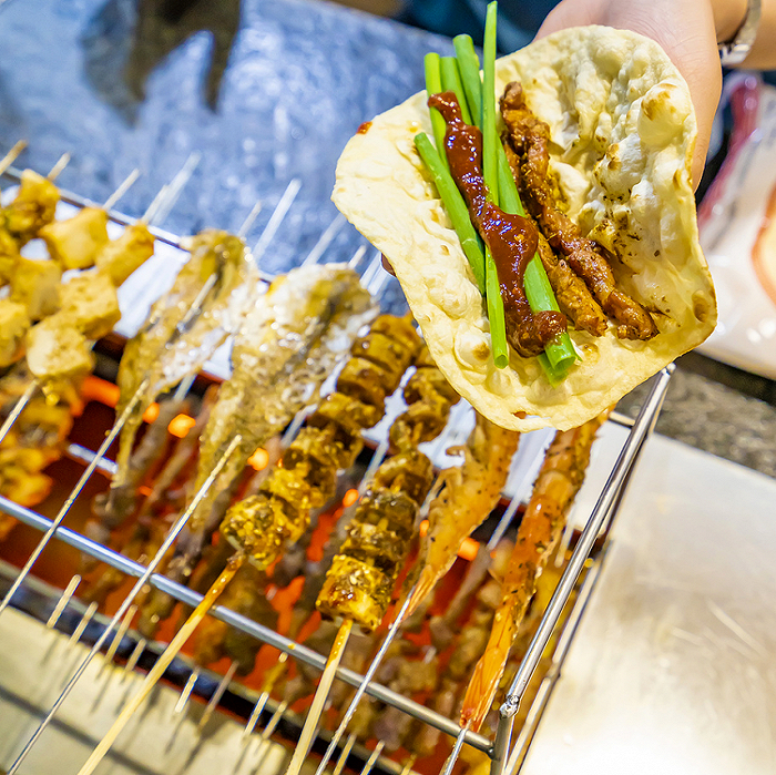 淄博烧烤。图源：微博@奔跑吧阿常