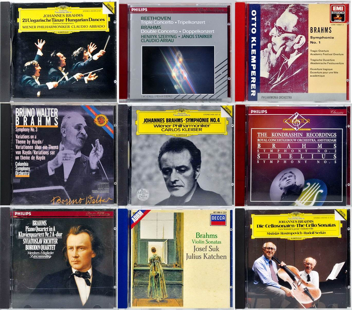 笔者收藏的部分勃拉姆斯首版唱片