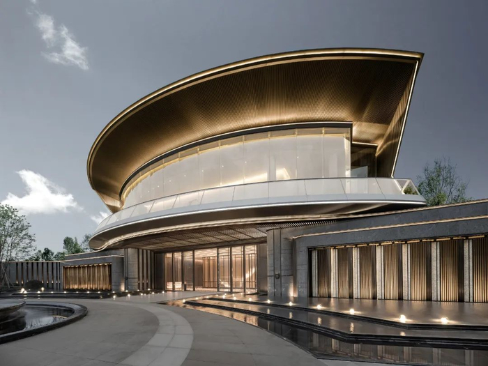 （天府云河颂示范区实景图）