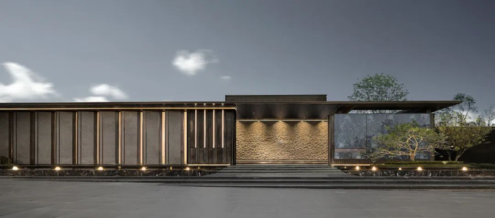 （滨江云河颂示范区实景图）