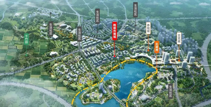 北湖未来公园社区规划效果图 图源：成华发布