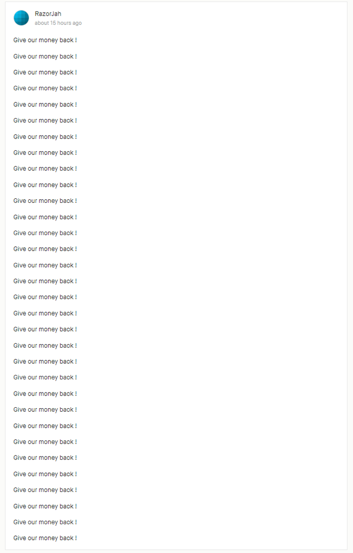 “把我们的钱还回来！”