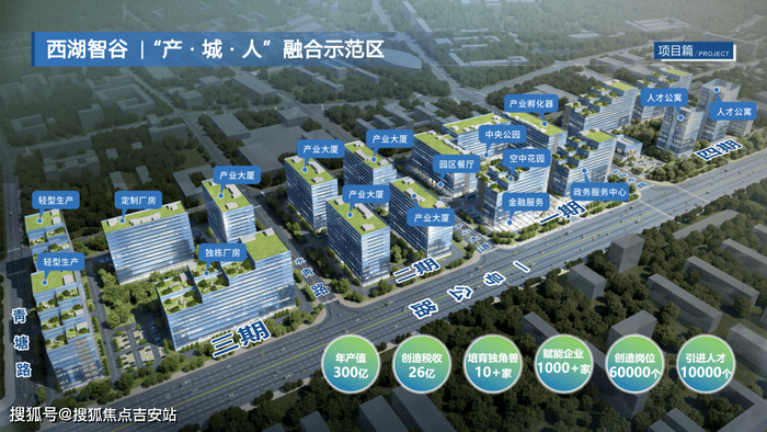 图：西湖智谷规划图（后期调整）