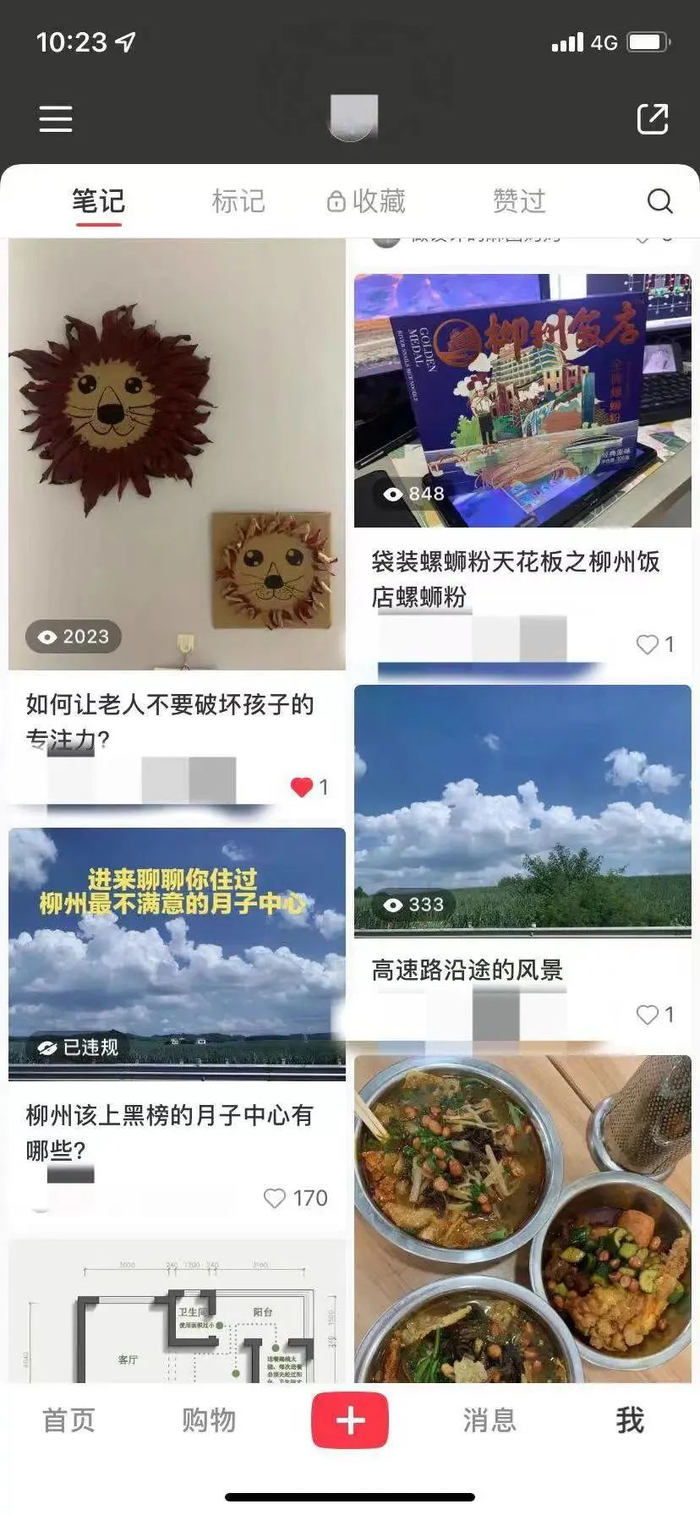 周女士在社交平台发布的笔记截图