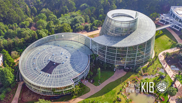 昆明植物园“扶荔宫”温室群俯瞰图