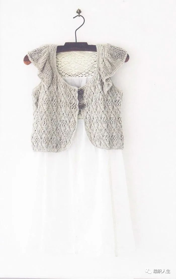 三季皆可搭,清爽百搭的森系女士钩针马甲背心教程合集