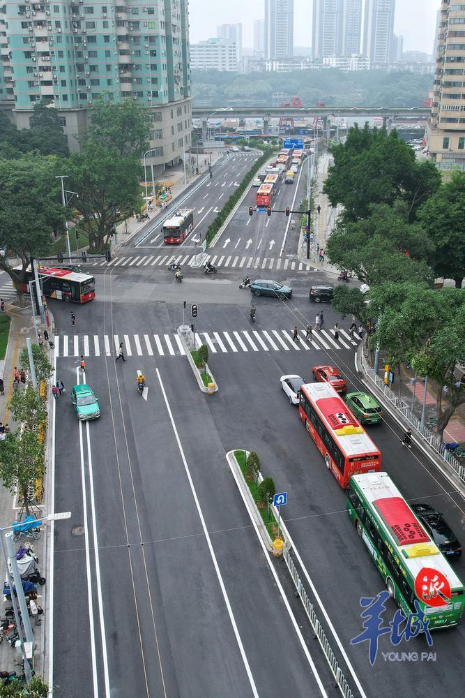 5月14日，广州荔湾路北段双向六车道正式恢复通车