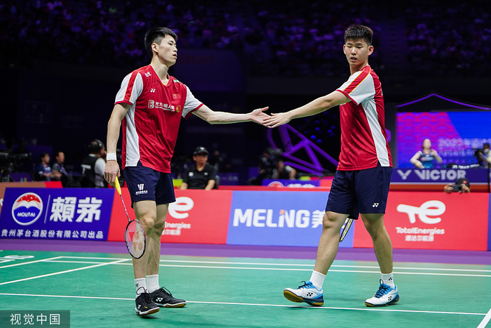 男双刘雨辰和欧烜屹组合。