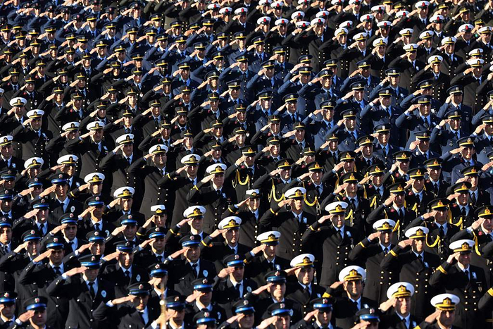 当地时间2022年11月10日，土耳其安卡拉，土耳其军队。