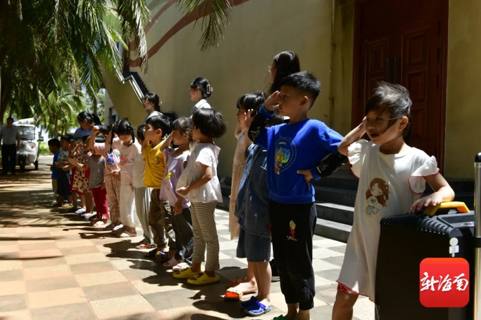 三沙永兴学校幼儿园的孩子们。新海南客户端记者 陈卫东 摄