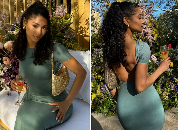 球哥女友近照,露美背秀身材!nba极品黑人花魁,颜值不输詹娜