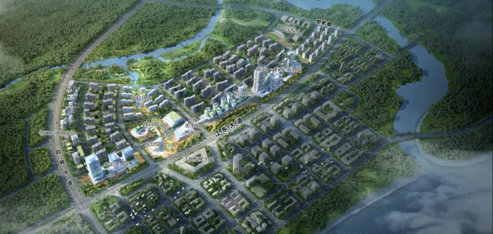 海口江东新区总部经济区（生态CBD）南片区效果图