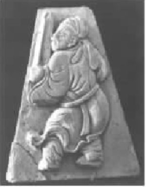 张果老图像（出自侯马65H4M102金墓，1201-1208年间）