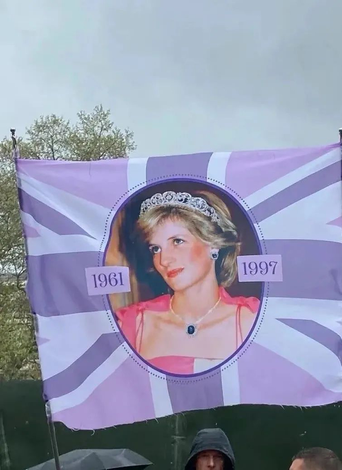英国群众在查尔斯加冕当天制作的旗帜