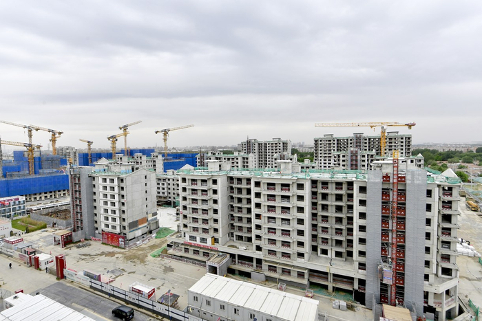 六小村安置房项目。 记者 唐建/摄