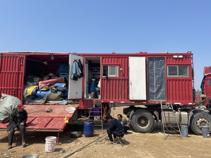  陈华的卡车。新京报记者 史航 摄