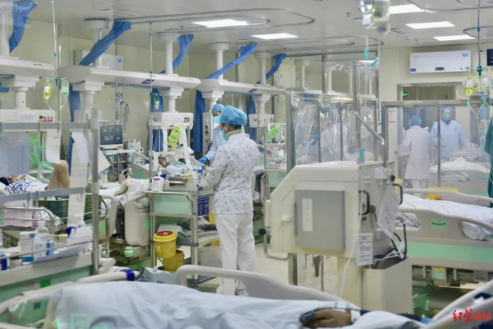 ▲成都市温江区人民医院ICU病房 资料图