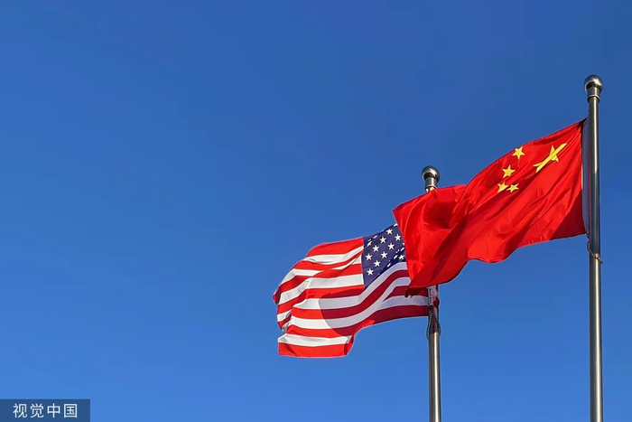 中美国旗 资料图