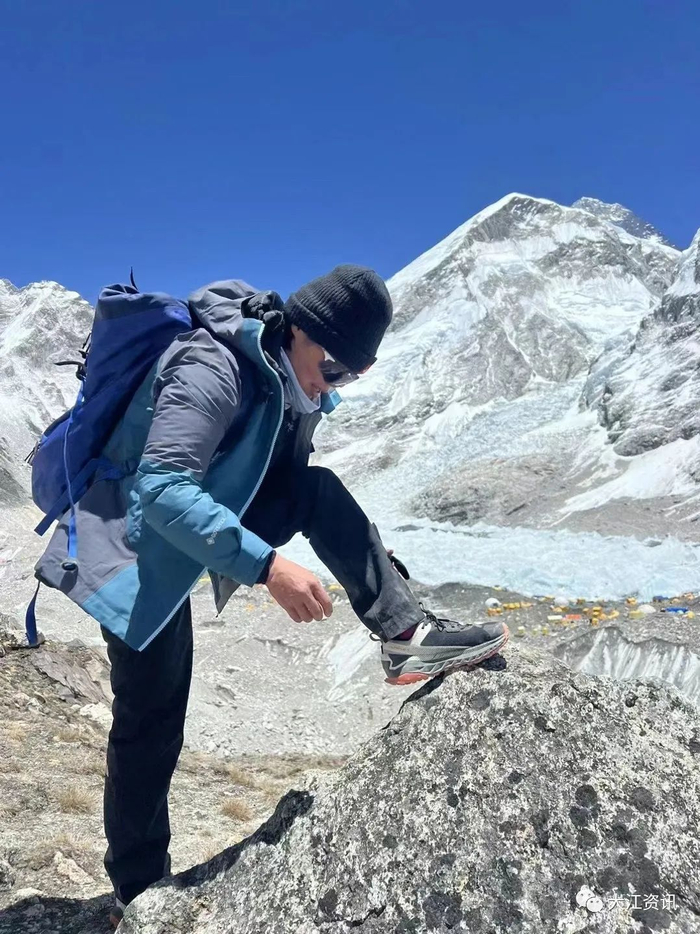 △登峰训练中的刘先玲