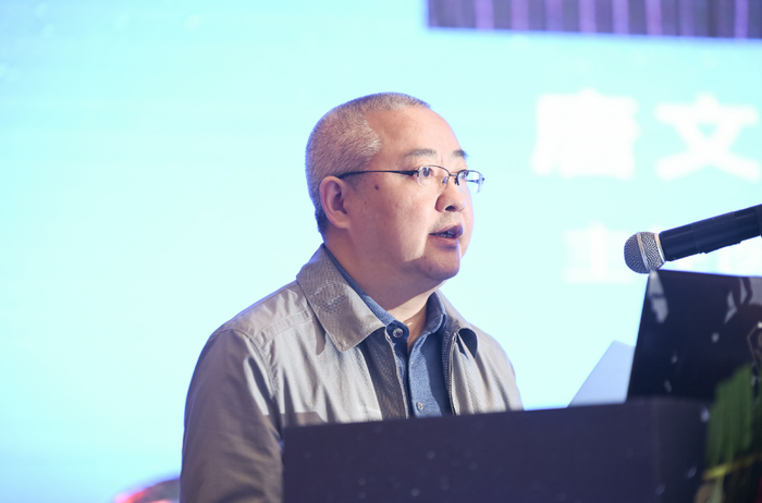 ▲唐文革致辞/图源 王岩