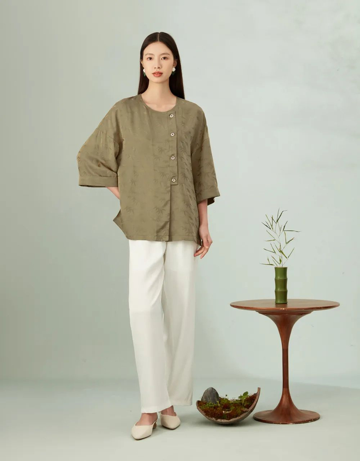 竹韵国风女装,清雅中式元素,宽松现代廓形,日常不挑人|女装|幽篁|国风