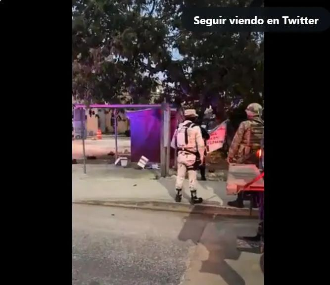 事发现场被封锁。西班牙《20分钟》报道截图