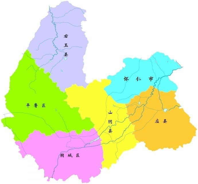 朔州市,成立于1989年元月,下辖2区,3县,1市(朔城区,平鲁区,山阴县