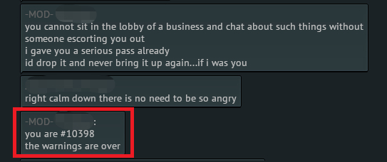 一位游戏内频道管理员