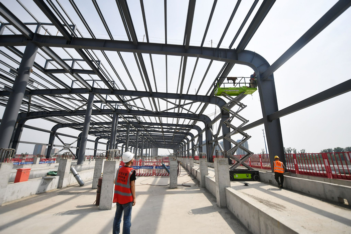 平谷线平谷段将在明年年底前完成土建工程。新京报记者 王贵彬 摄