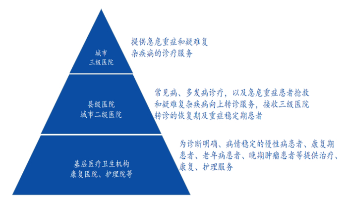 图：分级诊疗示意图，来源：国元证券