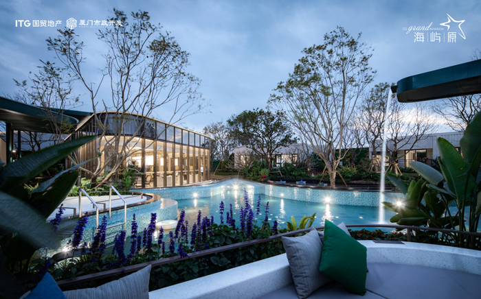 市政·国贸海屿原示范区实景图，不做交付承诺