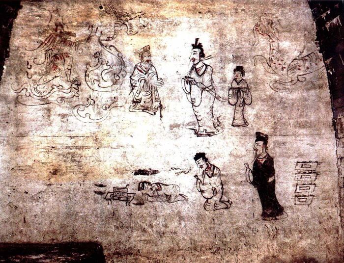 图5 大连营城子东汉墓升仙图