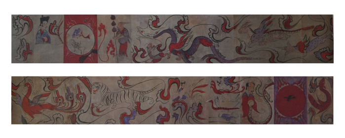 图3  洛阳西汉卜千秋墓脊顶壁画