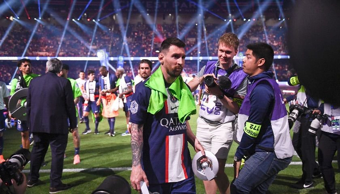 2022-2023赛季，巴黎圣日耳曼夺得法甲冠军（图片来源：视觉中国）