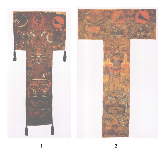 图1 长沙西汉马王堆汉墓出土帛画