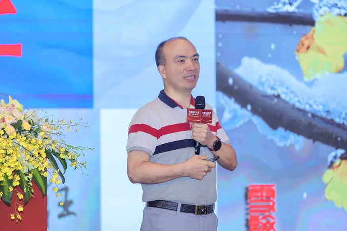 ▲现场路演：明见（厦门）技术有限公司副总经理 王振牧