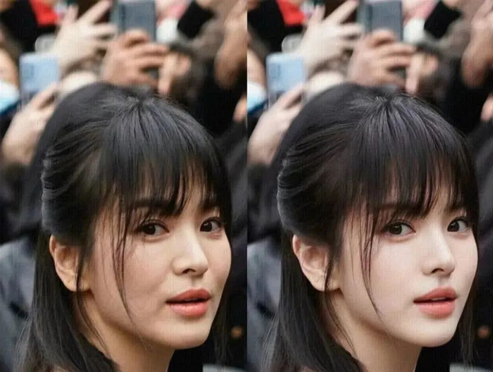 漂亮就够了.宋慧乔复出后引人注目的法令纹,也被轻松去除.