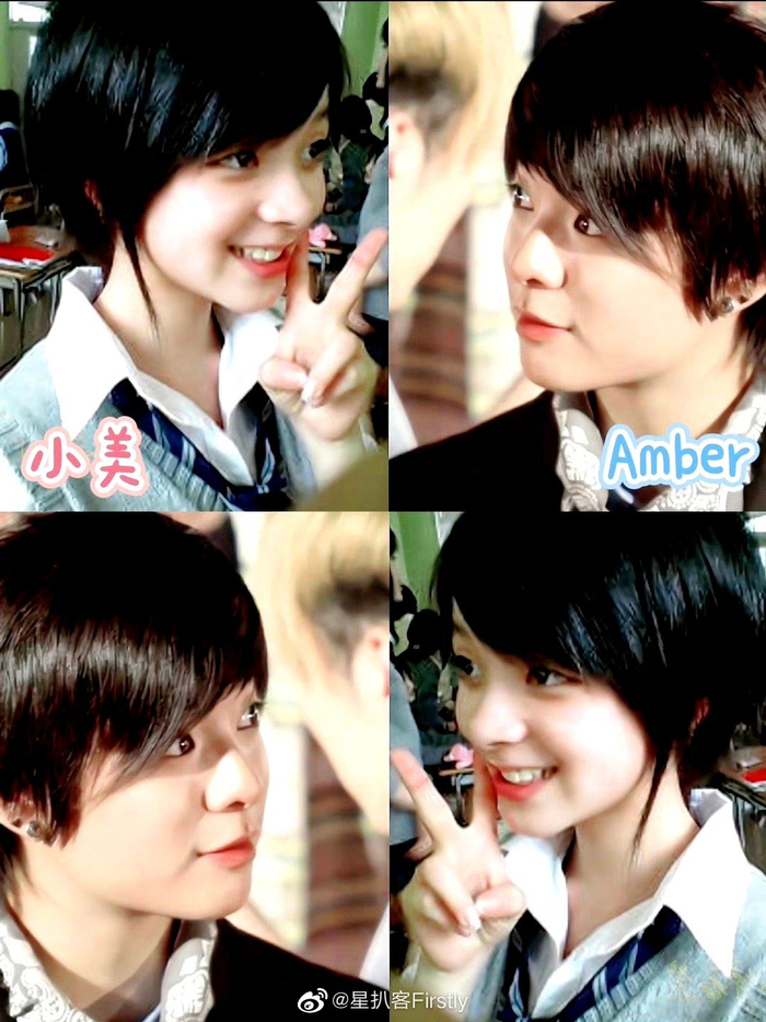 哦莫看旧照,amber和美依礼芽小时候好像啊!|amber_新浪新闻