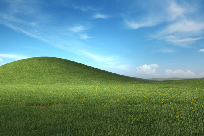 还记得这张 Windows XP 的经典壁纸吗?|微软_新浪新闻