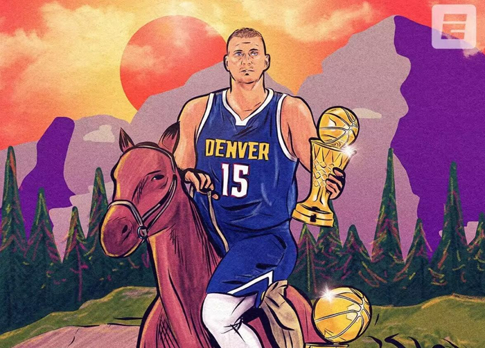 总冠军 fmvp!约基奇被抱起,妻子振臂高呼,赛后低调发声